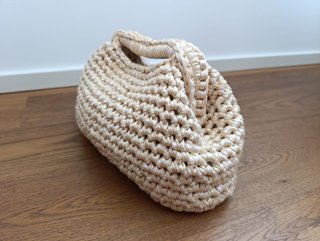 Borsa clic clac 100% fatta a mano, molla da 19 cm