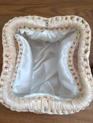 Borsa clic clac 100% fatta a mano, molla da 19 cm