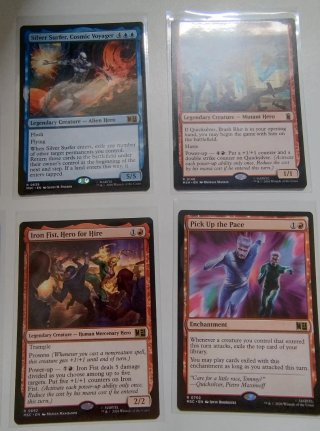 Lote di carte rare Marvel jumpstart mtg