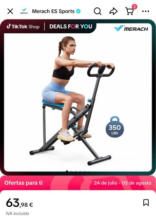 Máquina Sentadilla y Remo 2 en 1 Merach