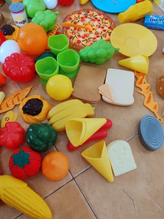Lote Juguetes Cocinita Comida Plástico