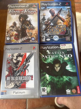 4 Juegos PS2: Prince of Persia, Medal of Honor, MG
