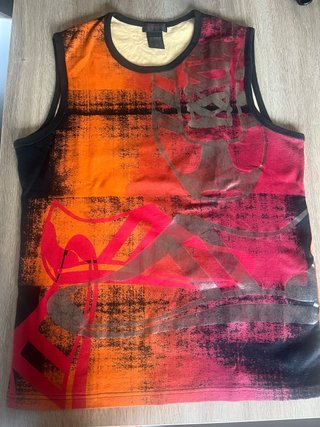 Camiseta Custo Barcelona Talla 3 Diseño Abstracto