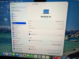 MacBook Air M2 13" 512gb ssd, 8gb ram, 100% bateri