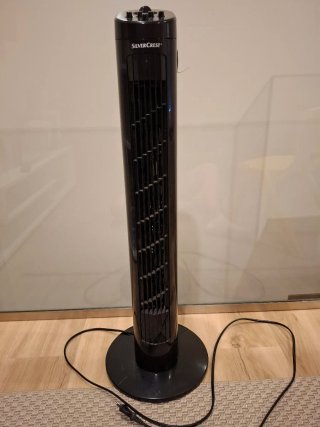 Ventilador Torre Silver Crest Negro