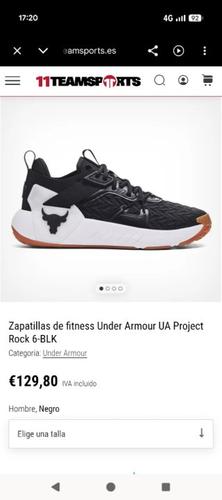 Zapatillas Under Armour Project Rock talla 44