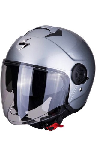 Casco Moto Scorpion Exo-Jet Plata