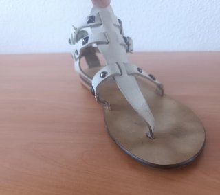 Lote 2 Sandalias Cuero Porronet ,Romanas Talla 40