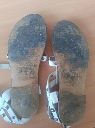 Lote 2 Sandalias Cuero Porronet ,Romanas Talla 40