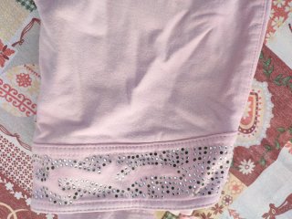 Pantalón Pirata Rosa Elástico con Lazos