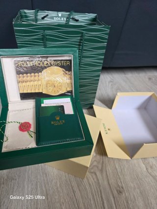 Scatola custodia Rolex Verde e Oro