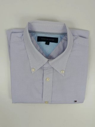 Camisa Tommy Hilfiger cuadros Lila Talla L