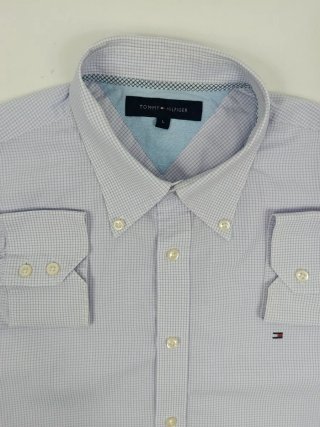 Camisa Tommy Hilfiger cuadros Lila Talla L