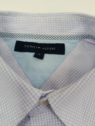 Camisa Tommy Hilfiger cuadros Lila Talla L
