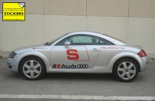 2 Pegatinas 50cm AUDI SPORT vinilo de corte