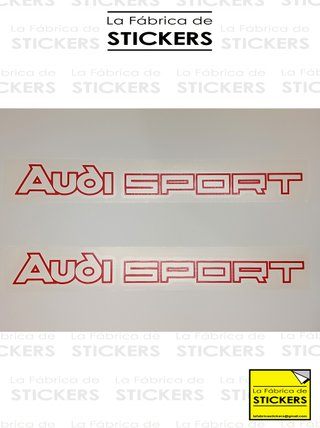 2 Pegatinas 50cm AUDI SPORT vinilo de corte