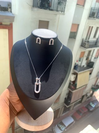 Set Collana e Orecchini Argento Placcato