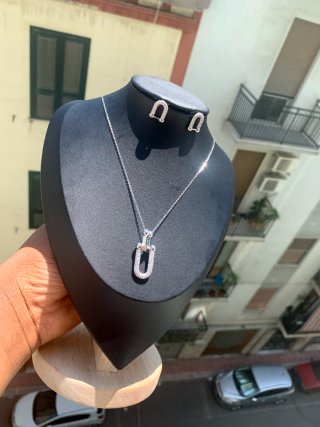 Set Collana e Orecchini Argento Placcato
