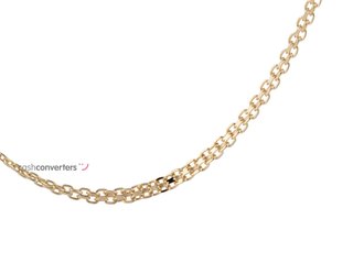 cadena oro 18k 25cm
