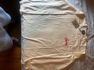 Camiseta Stussy Manga Larga Beige