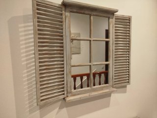 Mueble recibidor estilo rústico