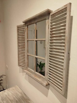 Mueble recibidor estilo rústico