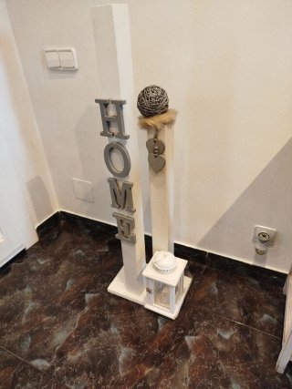 Mueble recibidor estilo rústico