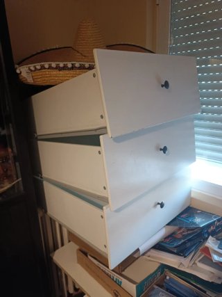 Diván Ikea Blanco con Cajones