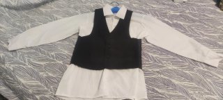 Traje de vestir  completo color negro para niño 10