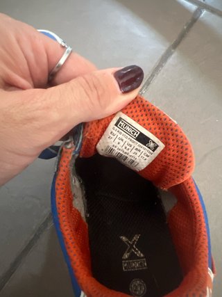 Zapatillas Munich niño azul y rojo