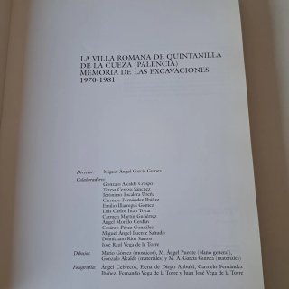 Libro: La Villa Romana de Quintanilla de la Cueza