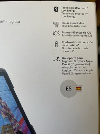 Funda Teclado Logitech Slim Folio iPad 7ª Gen