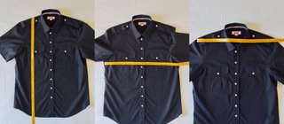 SLAM camicia nera a maniche corte, 100% cotone, XL