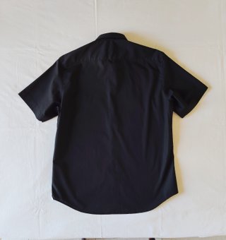 SLAM camicia nera a maniche corte, 100% cotone, XL