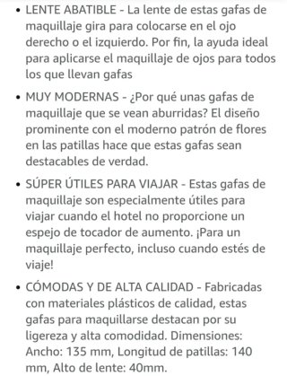 Gafas presbicia para maquillarse