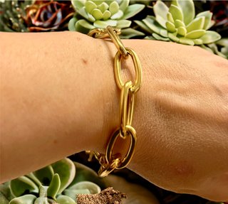 Pulseras doradas a medida