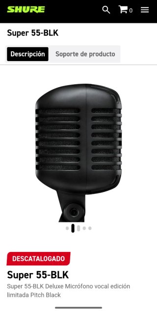 LIMITED EDICION Shure Super 55-BLK Pitch Black Mic