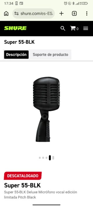 LIMITED EDICION Shure Super 55-BLK Pitch Black Mic