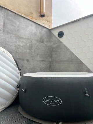 Lay-Z-Spa Miami Hinchable Negra