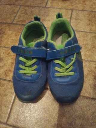 Scarpe bambino blu con lacci misura 30
