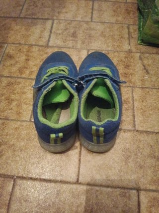 Scarpe bambino blu con lacci misura 30
