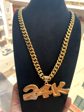 Collana 24K con ciondolo