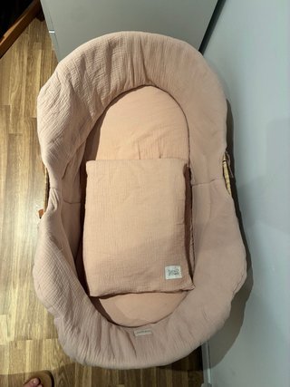 Moisés para bebé de mimbre