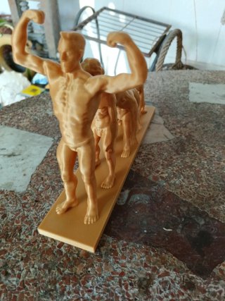 Escultura Evolución Humana