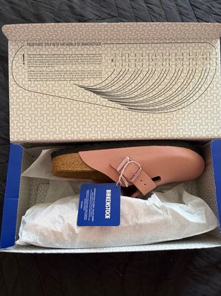 Birkenstock Mules Rosa Tam 38 Originais Caixa