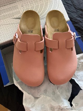 Birkenstock Mules Rosa Tam 38 Originais Caixa