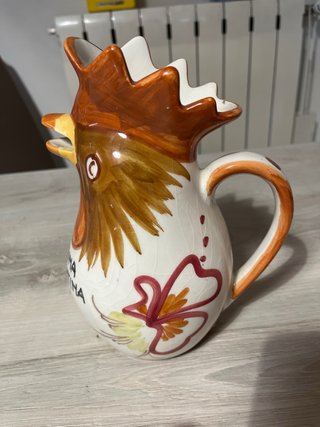 Brocca gallo Bassano ceramica