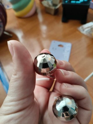 Pendientes bola discoteca