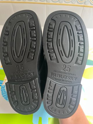 Zapatos Pablosky Talla 25 Escolares Negros