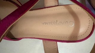 Sandalias tacón 9cm rosa/morado